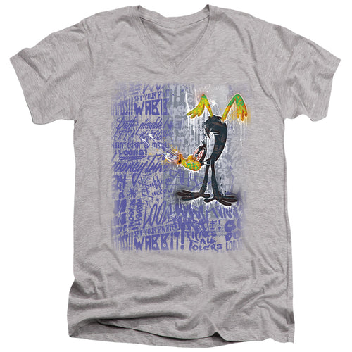 Looney Tunes Graffiti Duck V-Neck T-Shirt
