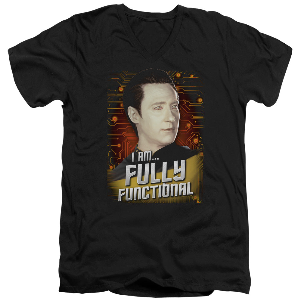 Star Trek Data Fully Functional V-Neck T-Shirt