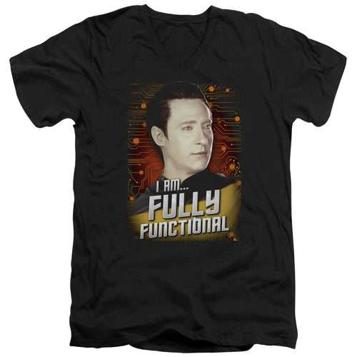 Star Trek Data Fully Functional V-Neck T-Shirt