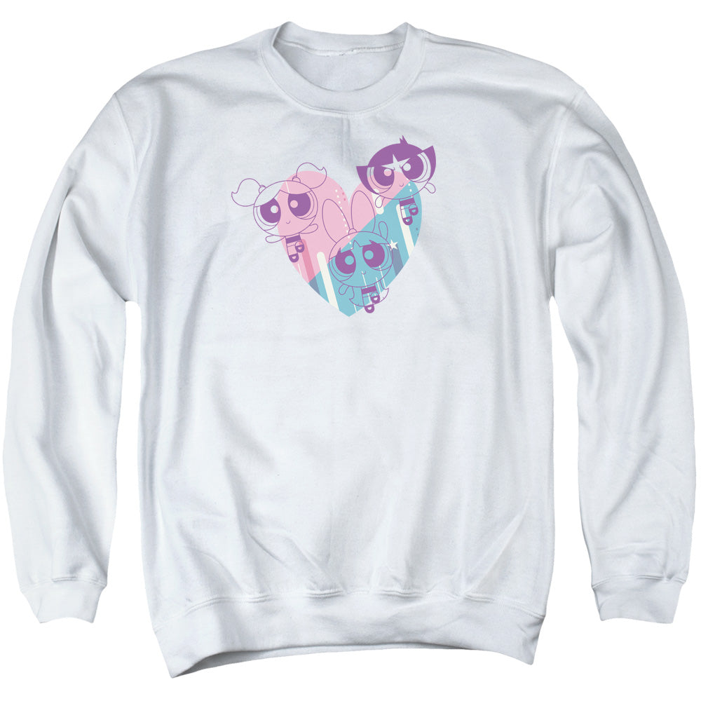 The Powerpuff Girls Pastel Heart Crewneck Sweatshirt