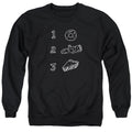 Twin Peaks Donut Log Pie Crewneck Sweatshirt