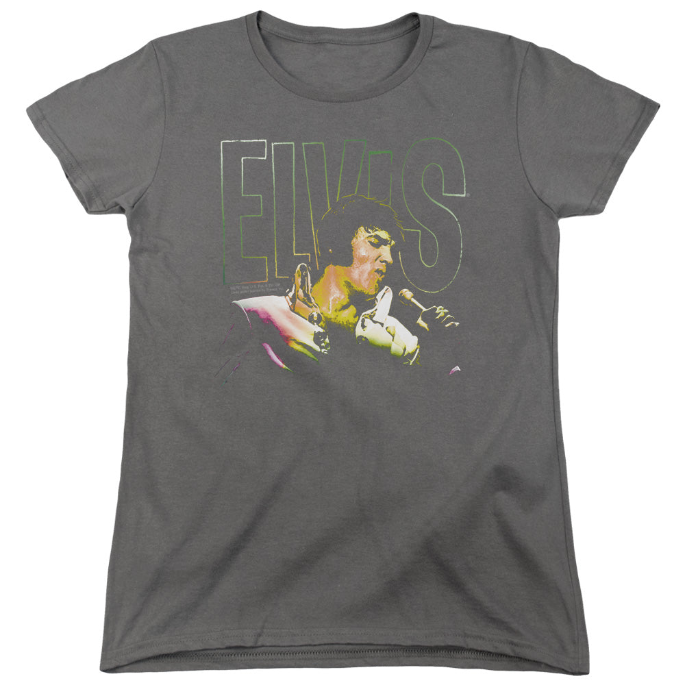 Elvis Presley Multicolored Womens T-Shirt