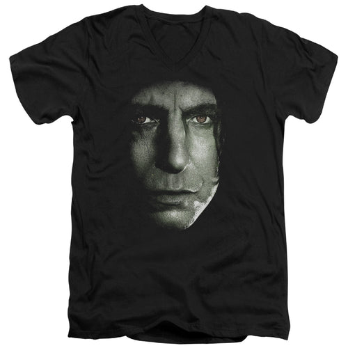 Harry Potter Snape Head V-Neck T-Shirt