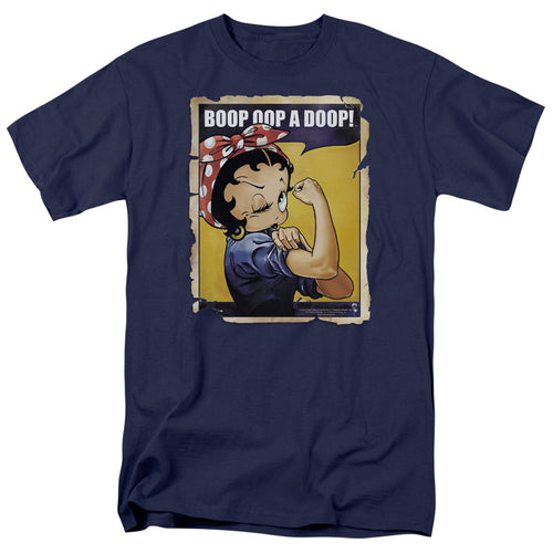 Betty Boop Power Navy T-Shirt