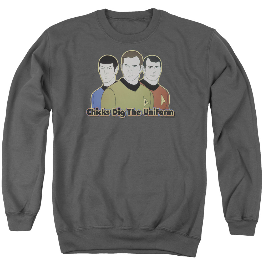 Star Trek Chicks Dig It Crewneck Sweatshirt