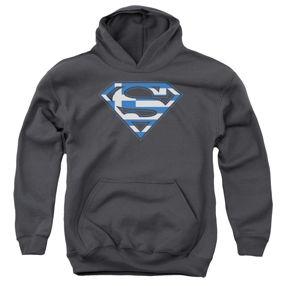 Superman Greek Shield Youth Hoodie