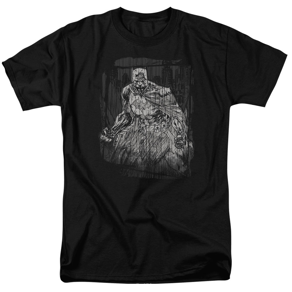 Batman Pencilled Rain T-Shirt