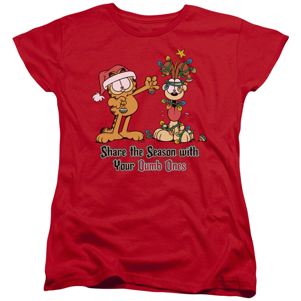 Garfield Share The Season Womens T-Shirt