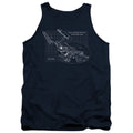 Star Trek Enterprise Blueprint Tank Top