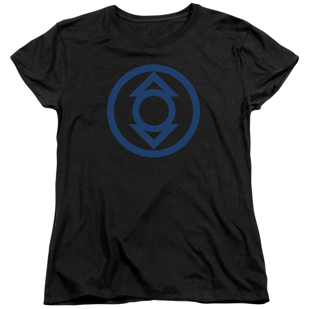 Green Lantern Blue Emblem Womens T-Shirt
