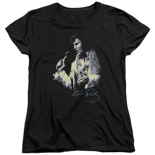 Elvis Presley Painted King Womens T-Shirt