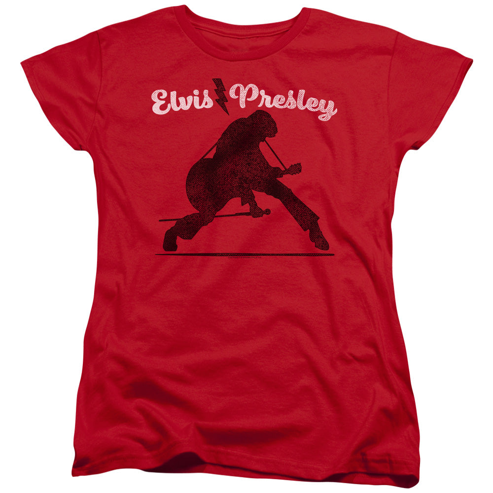 Elvis Presley Overprint Womens T-Shirt