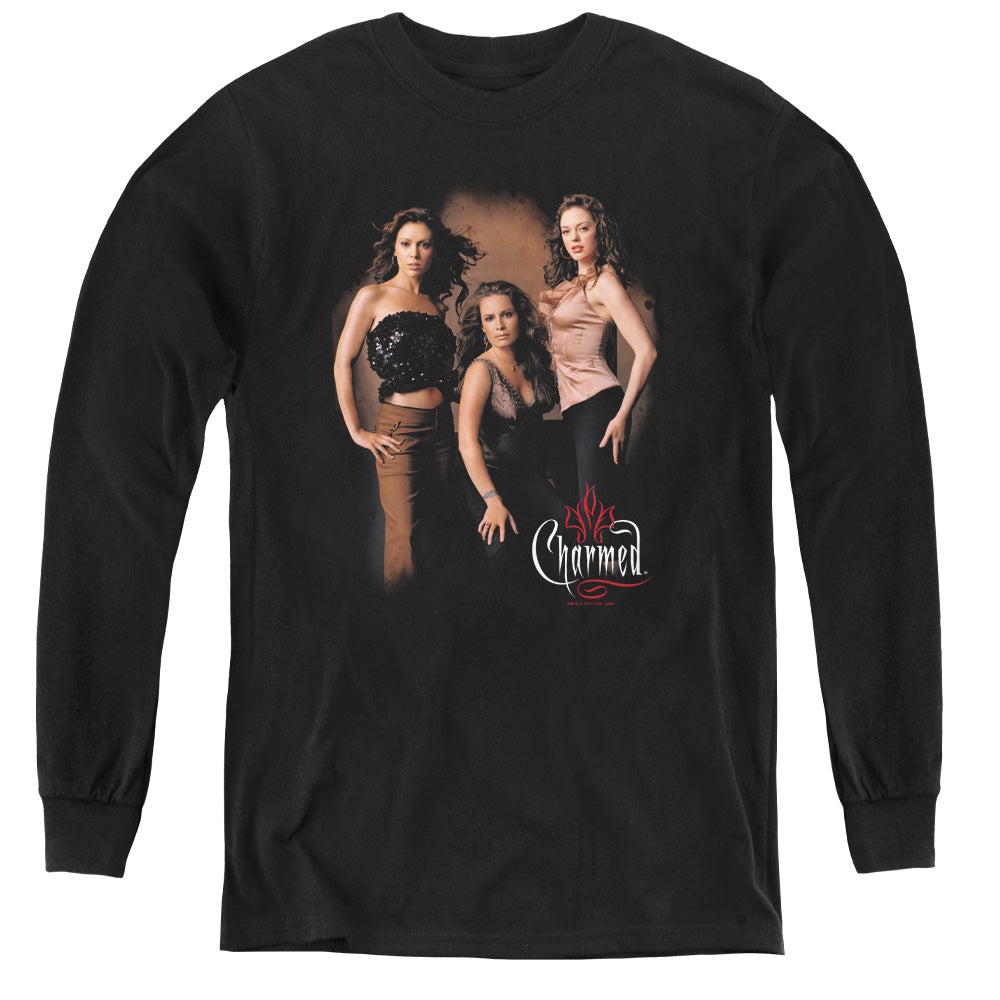 Charmed Three Hot Witches Youth Long Sleeve T-Shirt