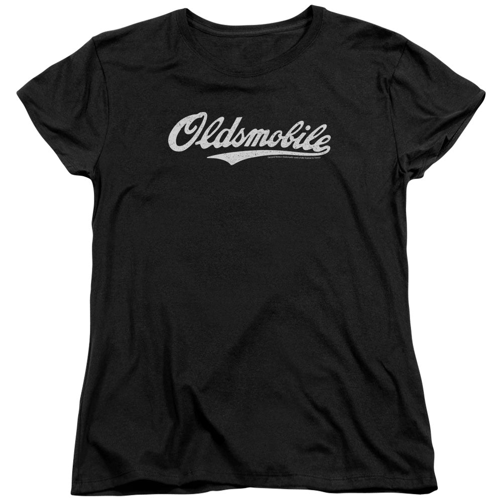 Oldsmobile Cursive Logo Womens T-Shirt