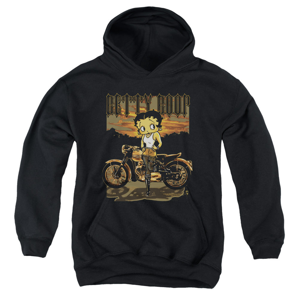 Betty Boop Rebel Rider Youth Hoodie