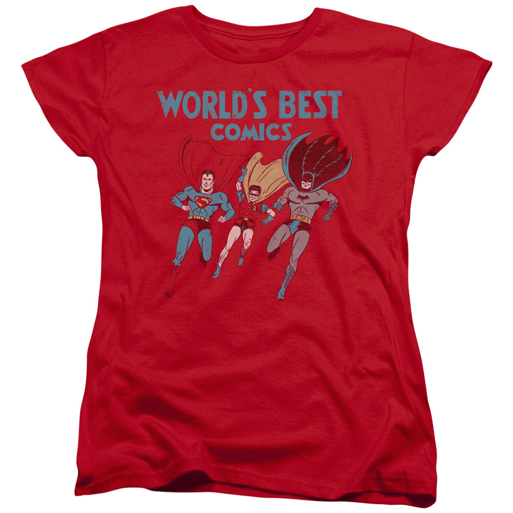 Justice League Worlds Best Womens T-Shirt