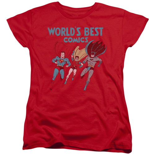 Justice League Worlds Best Womens T-Shirt