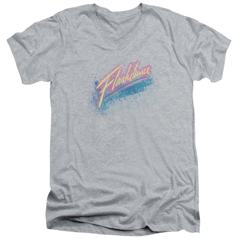Flashdance Spray Logo V-Neck T-Shirt