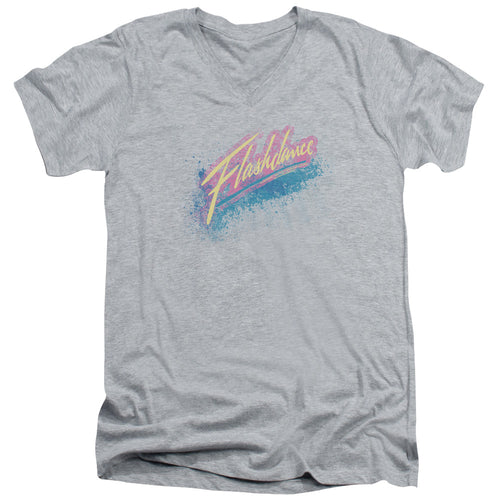 Flashdance Spray Logo V-Neck T-Shirt
