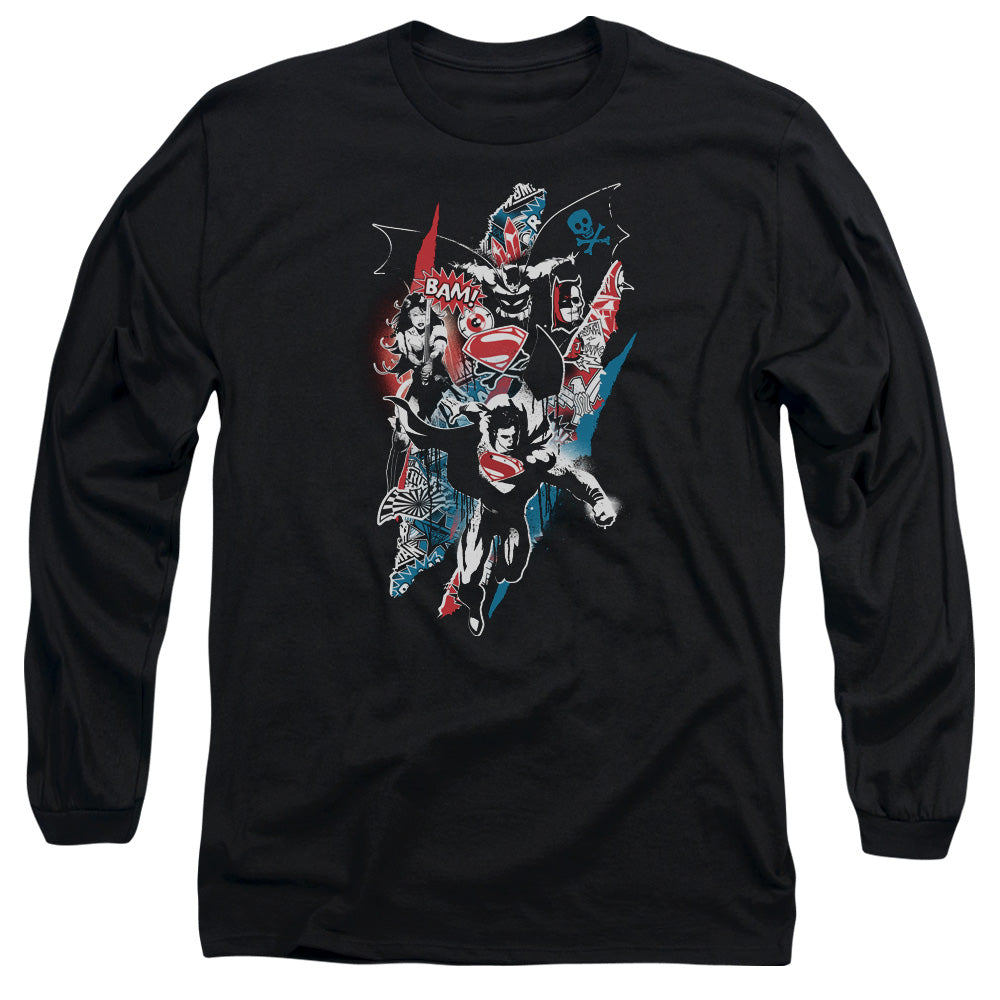 Batman v Superman Ripped Trio 2 Long Sleeve T-Shirt