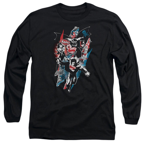 Batman v Superman Ripped Trio 2 Long Sleeve T-Shirt