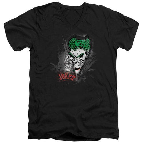 Batman Joker Sprays The City V-Neck T-Shirt