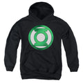Green Lantern Green Chrome Logo Youth Hoodie