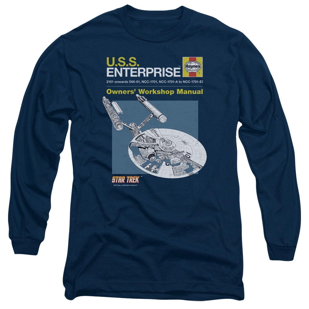 Star Trek Enterprise Owners Workshop Manual Long Sleeve T-Shirt
