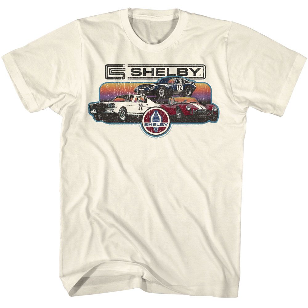 Gradient Collage Carroll Shelby t-shirt in natural