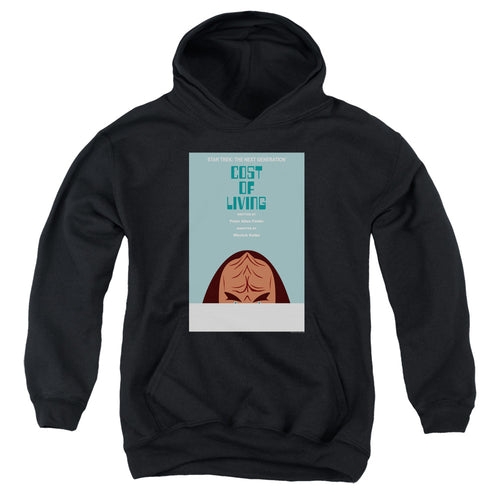 Star Trek Cost of Living Black Youth Hoodie