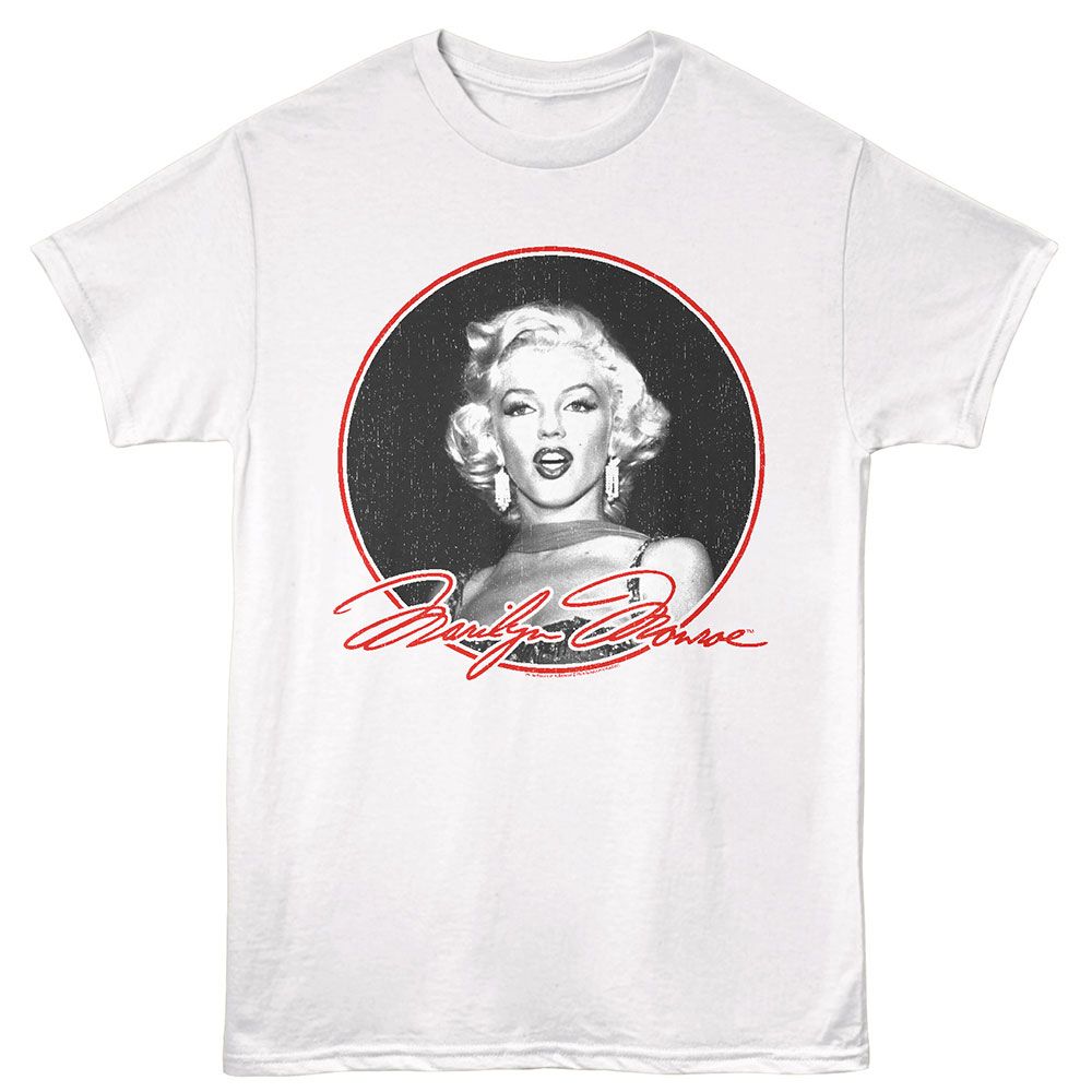 In Circle Marilyn Monroe t-shirt in white