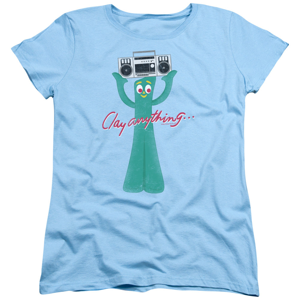 Gumby Clay Anything Womens T-Shirt