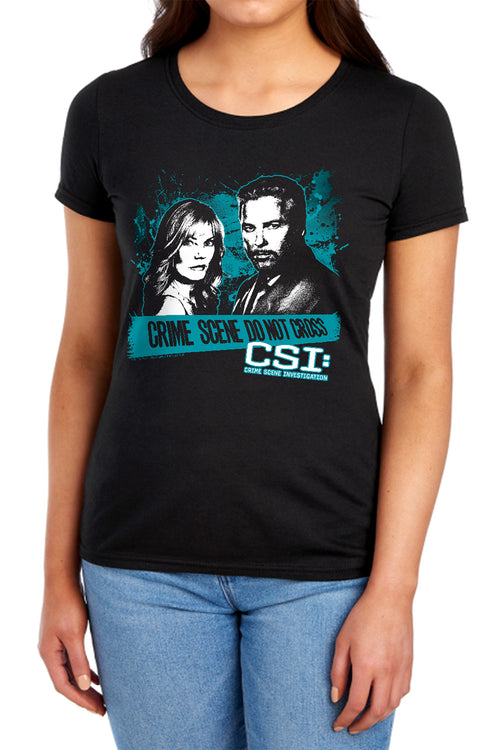 CSI Cross The Line Womens T-Shirt