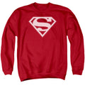Superman Red & White Shield Red Crewneck Sweatshirt