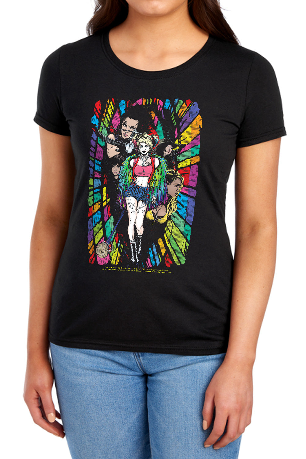 Birds of Prey Color Corridor Womens T-Shirt