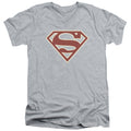 Superman Crimson & Cream Shield V-Neck T-Shirt