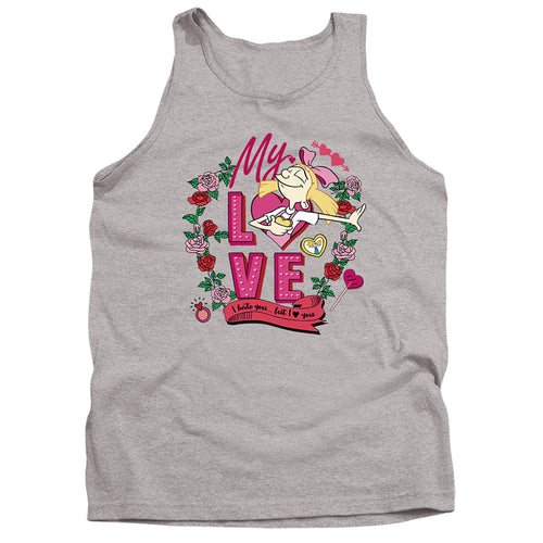 Hey Arnold Valentine'S Day Helga, I Hate You, But Love You Tank Top