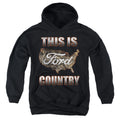 Ford Go Further Orange Camo Youth Hoodie