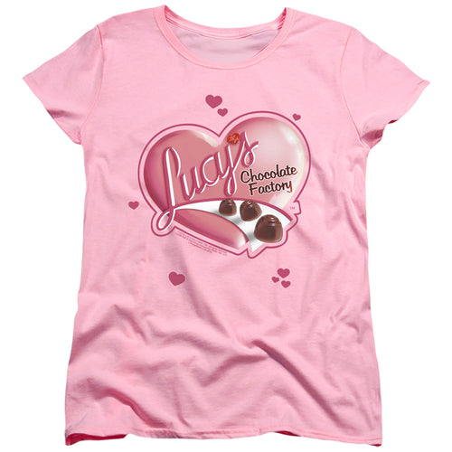 I Love Lucy Chocolate Smudges Womens T-Shirt