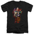 Black Adam Black Adam Character Bolt V-Neck T-Shirt