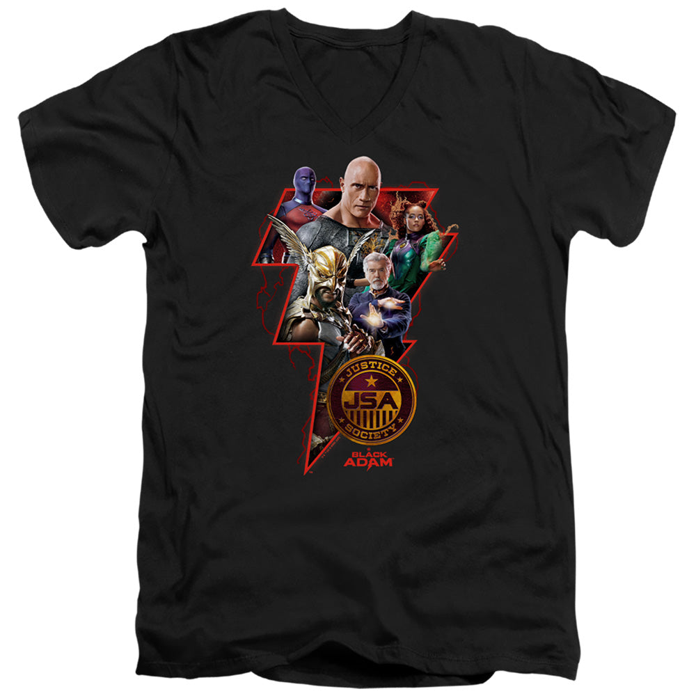 Black Adam Black Adam Character Bolt V-Neck T-Shirt