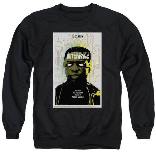 Star Trek Interface Black Crewneck Sweatshirt
