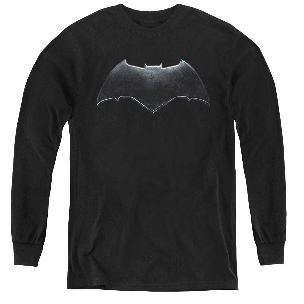 Justice League Batman Logo Youth Long Sleeve T-Shirt