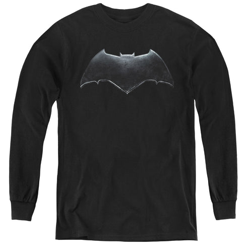 Justice League Batman Logo Youth Long Sleeve T-Shirt