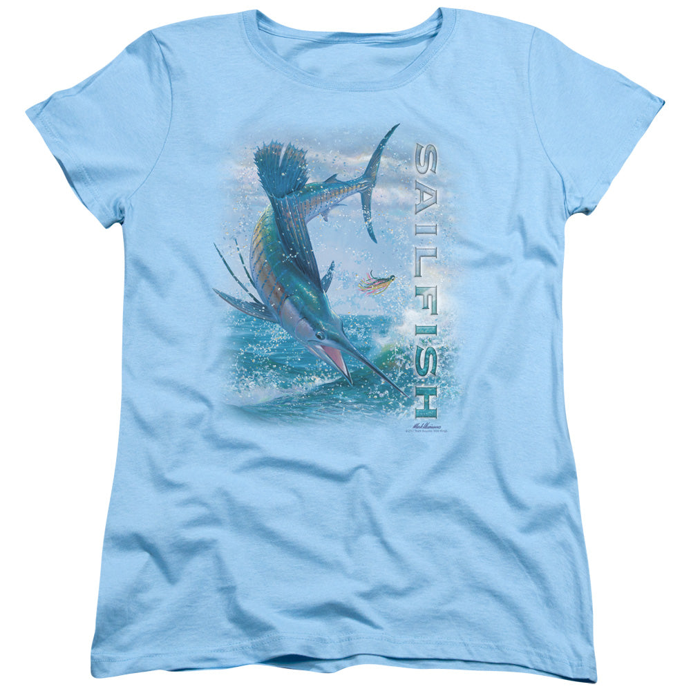 Wild Wings Leaping Sailfish Womens T-Shirt