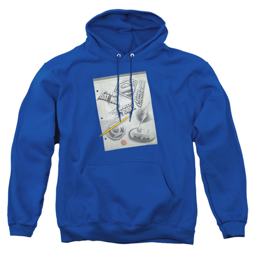 DC Comics Logo Note Paper Pullover Hoodie