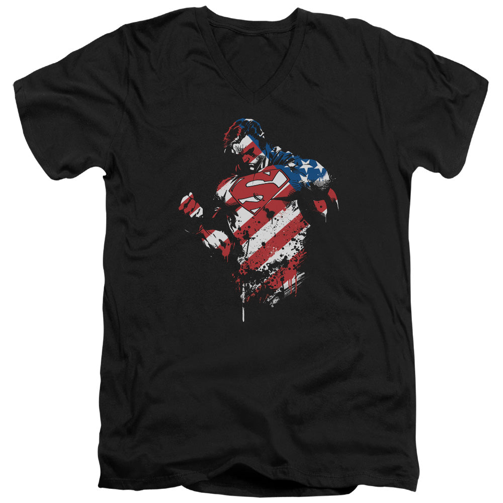 Superman The American Way V-Neck T-Shirt