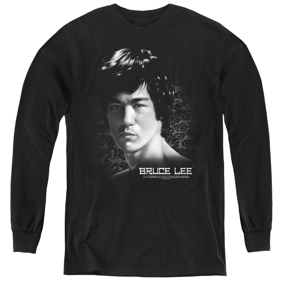 Bruce Lee In Your Face Youth Long Sleeve T-Shirt