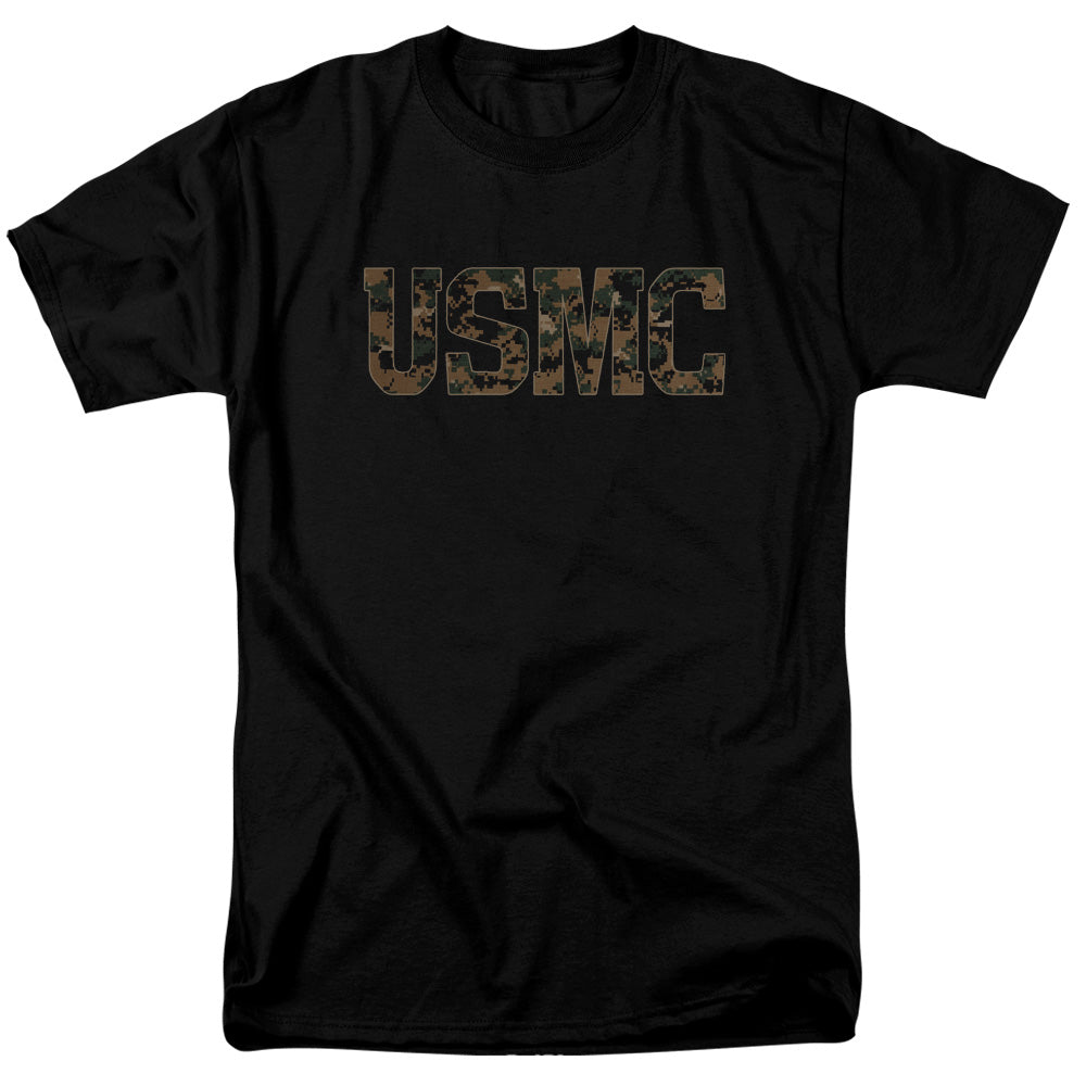 U.S. Marine Corps Camo Fill Black T-Shirt