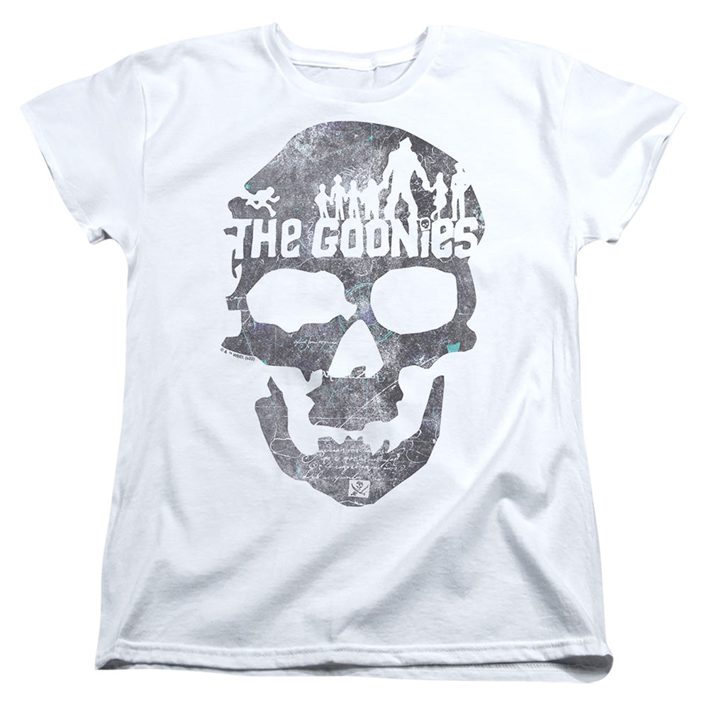 The Goonies Skull Silhouettes White Womens T-Shirt
